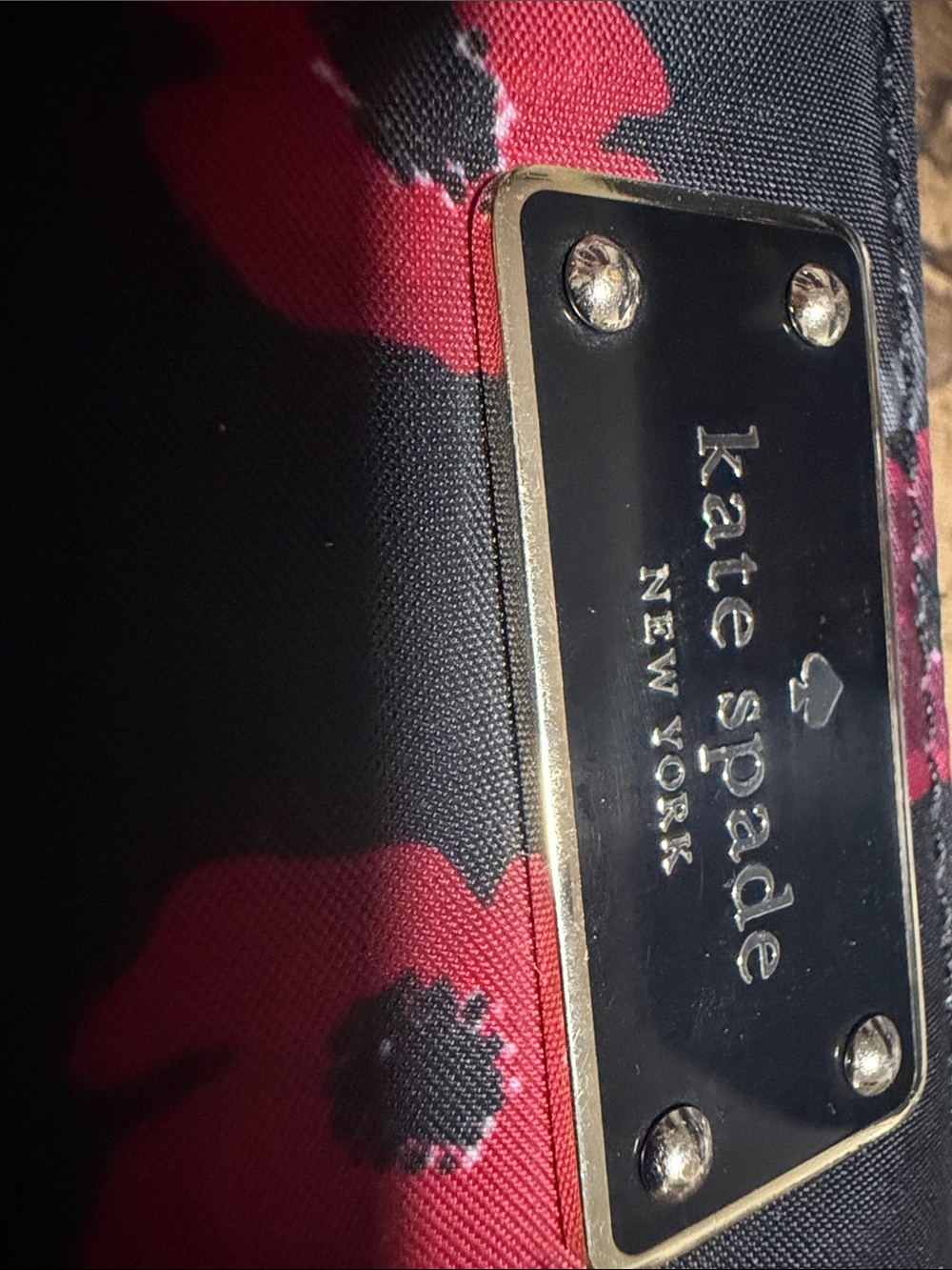 Kate Spade Large Wallet Wilson Road Poppy Neda Wallet Black
